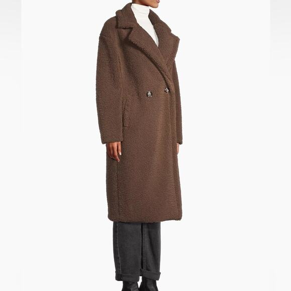 Apparis Anoushka Faux Fur Double-Breasted Long Teddy Coat Size XXL - Picture 6 of 14